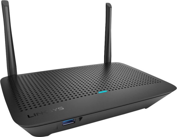 Linksys - MAX-STREAM AC1300 Dual-Band Mesh Wi-Fi 5 Router - Black