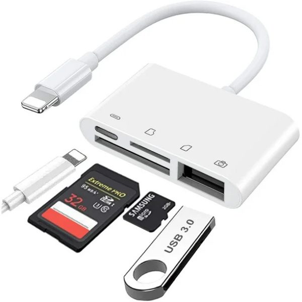 Emart Lightning Card Reader iPHONE 4in1 For iPhone/IP