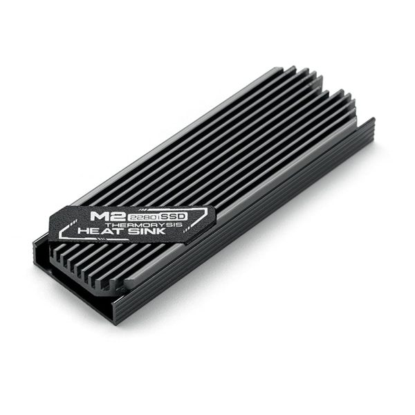 Emart M.2 SSD Heat Sink M2 2280 Solid State Hard Disk Aluminum Heatsink Grey Cooling Thermal Pad