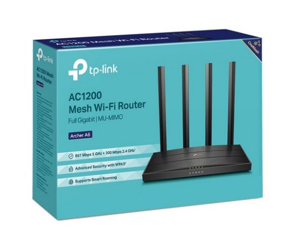 TP-Link Archer A6 AC1200 Wireless Dual-Band Gigabit Router